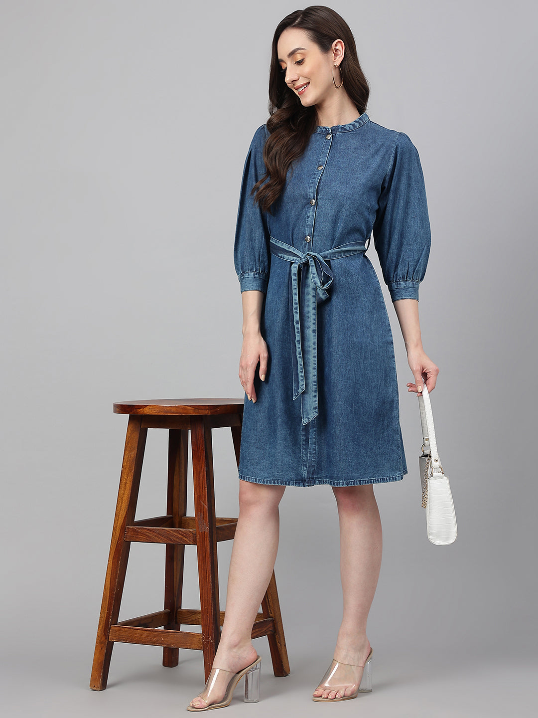 DENIM (100%COTTON) DRESS