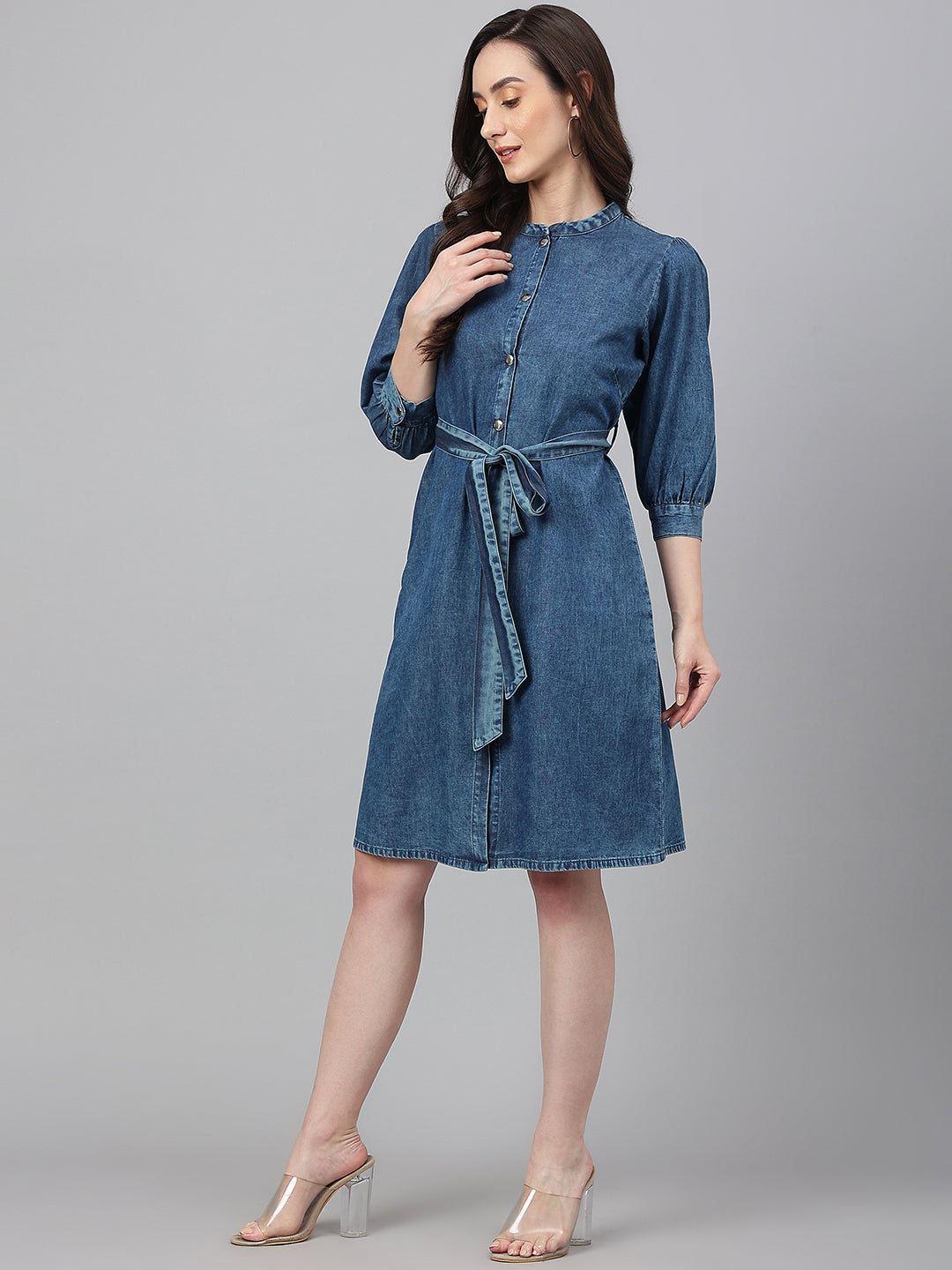 DENIM (100%COTTON) DRESS